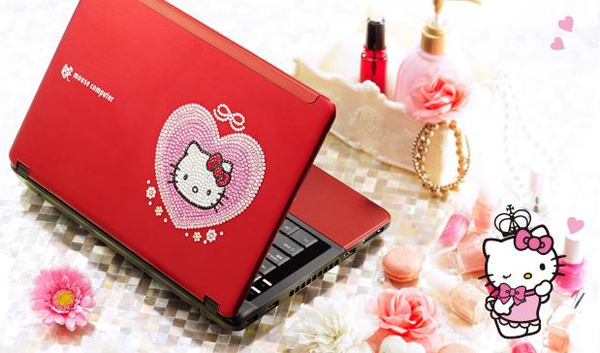 LuvBook laptops dedicadas a Hello Kitty