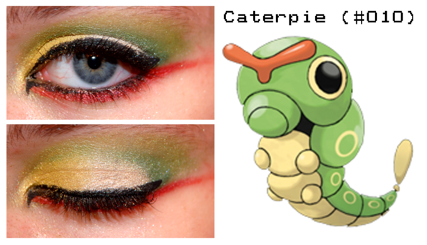 pokemakeup_010_caterpie_by_nazzara-d4bnwh8